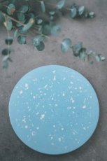 Terrazzo blauw - Onderzetter 13cm