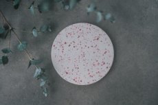 Terrazzo rood - Onderzetter 13cm